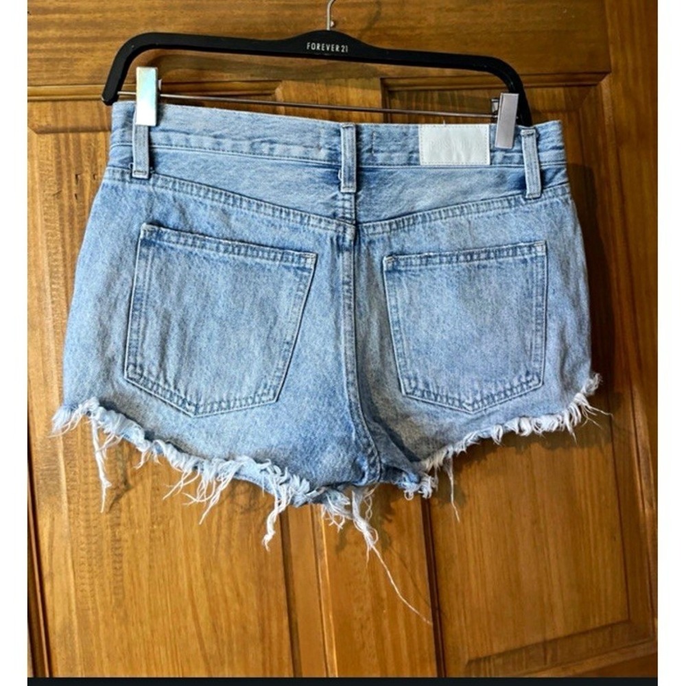 Pistola Women's Light Wash Distressed Cutoff Denim Shorts Frayed Sz 27